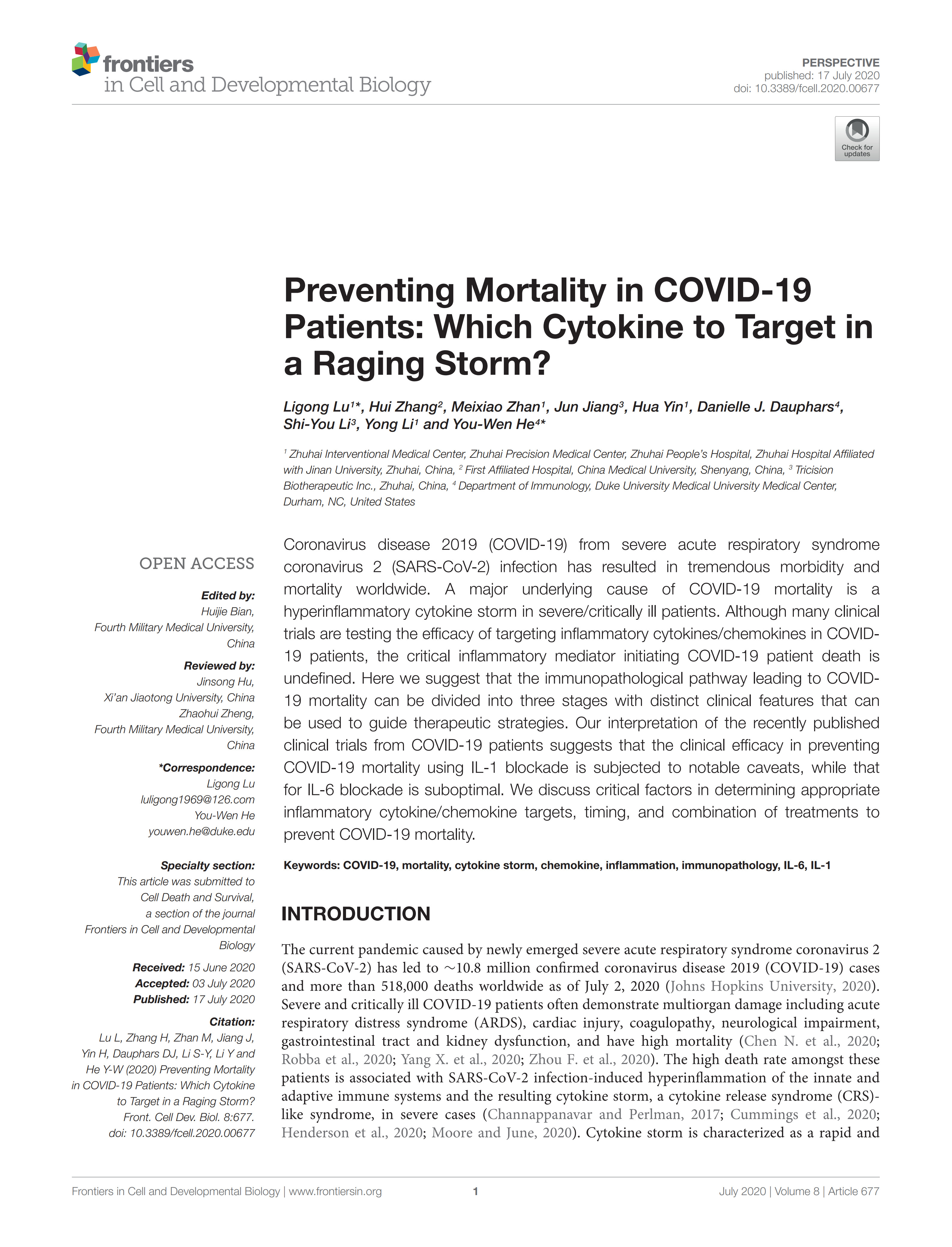 4.PreventingMortalityinCOVID-19PatientsWhichCytokinetoTargetinaRagingStorm？_1